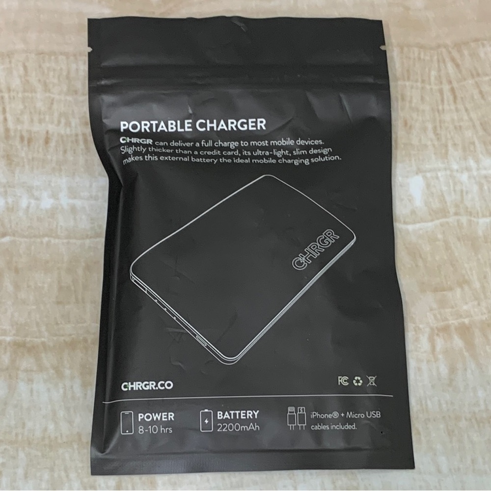 [5x$25] ⭐️Portable phone charger slim design battery power bank iPhone Micro USB